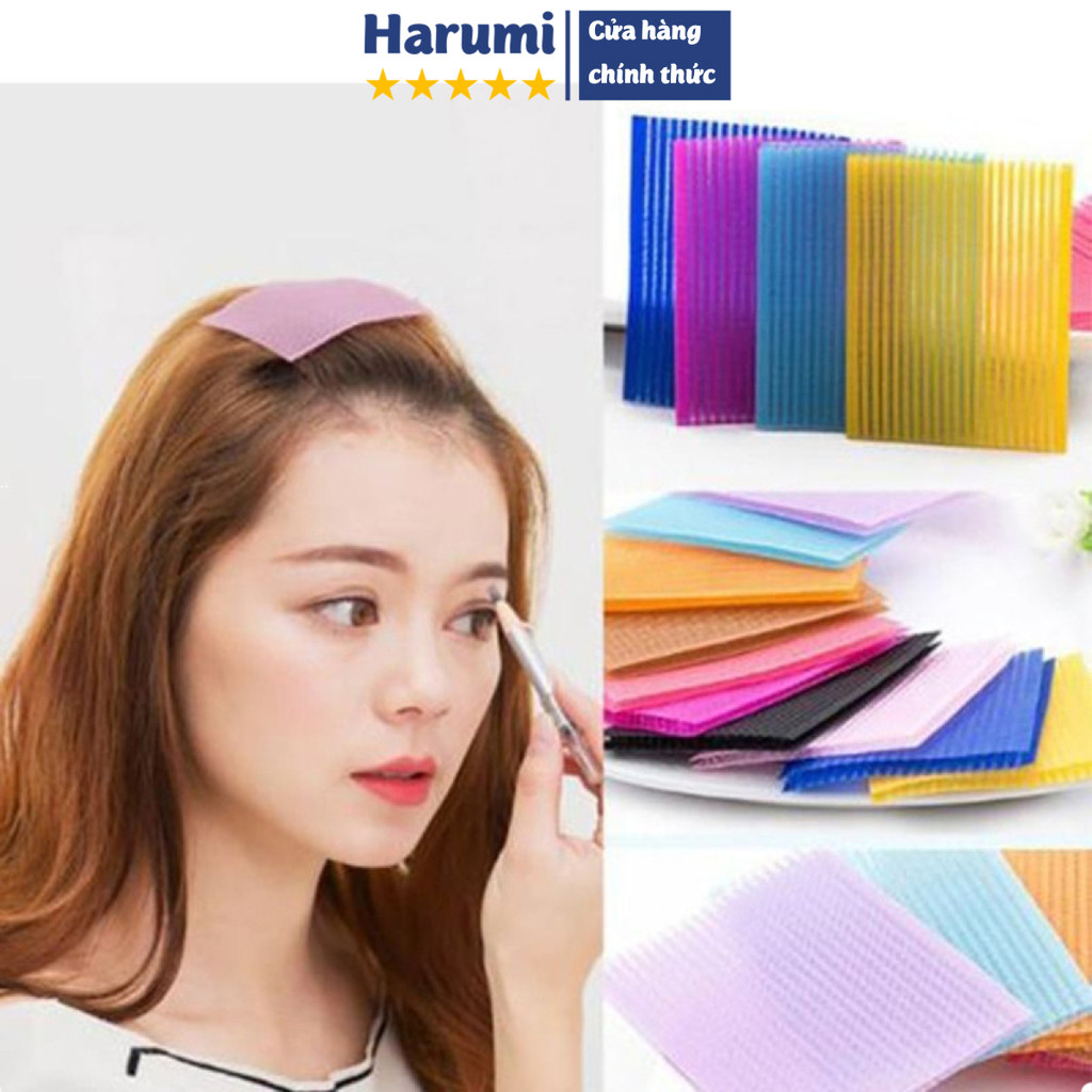 Miếng Dán Tóc Mái, Dán Tóc Mái Combo 2 Miếng Dán Tóc Hỗ Trợ Trang Điểm, Rửa Mặt
