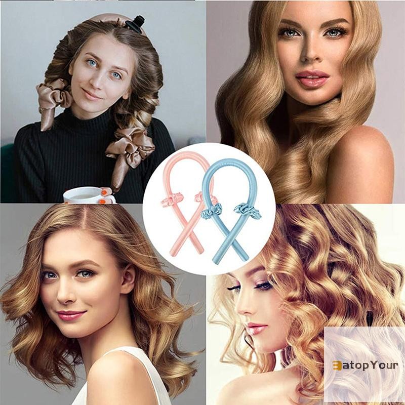 EatopYour Heatless Curling Rod No Heat Curling Hair Rollers Sleeping Soft Hair Curler Tools mới