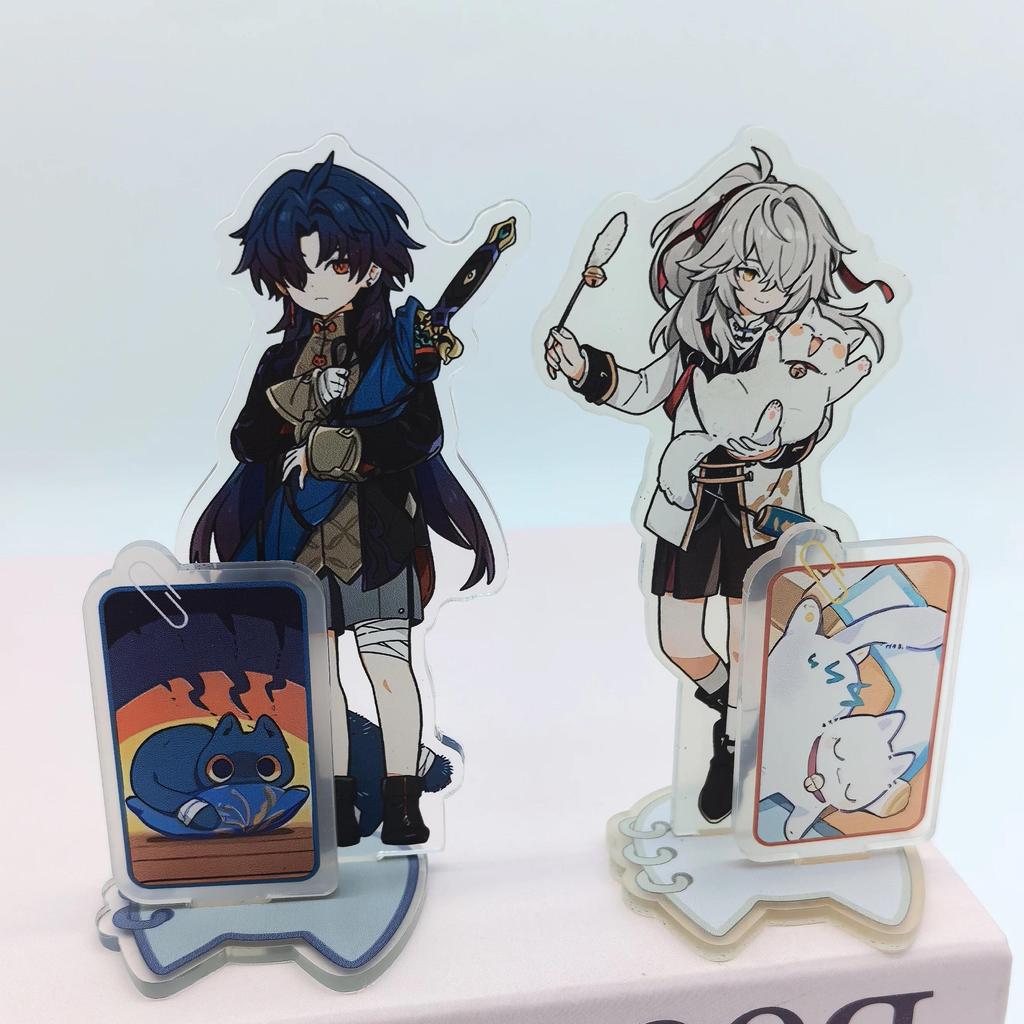 1 chiếc Trò chơi Anime Honkai: Star Rail Aventurine Acheron Black Swan Anime Figures Room Desktop Pl