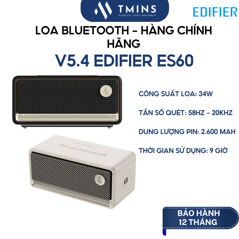 Loa Bluetooth V5.4 Edifier ES60 kháng nước kháng bụi - Hàng chính hãng