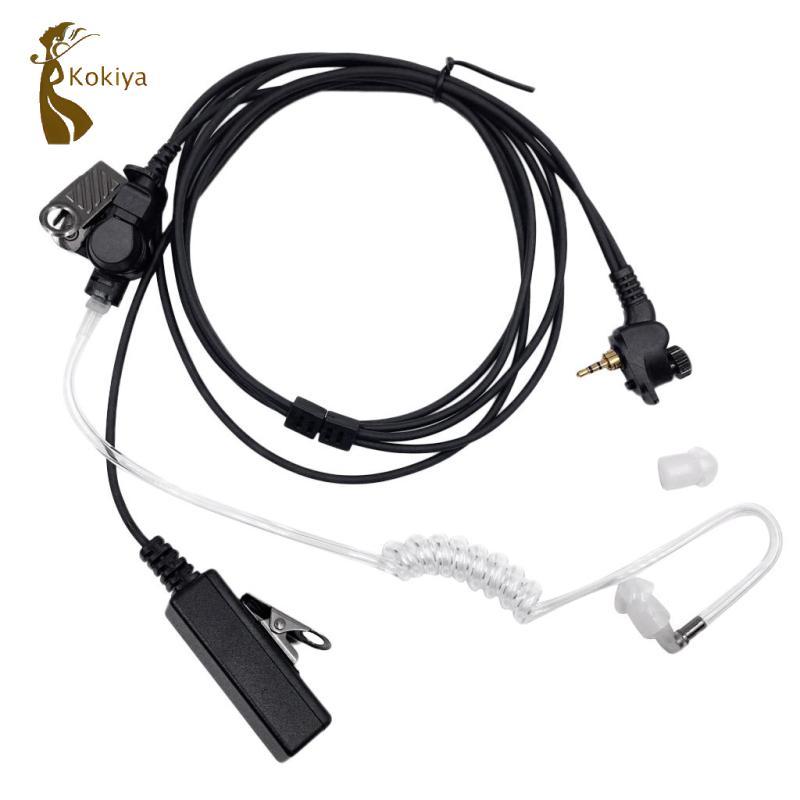 Kokiya 1Pin PTT Mic Covert Tai nghe ống âm thanh cho MTH600, MTH650, MTP850, MTS850