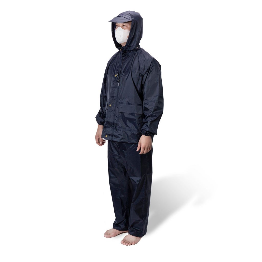 Bộ quần áo mưa màu xanh tím than X26 HCM