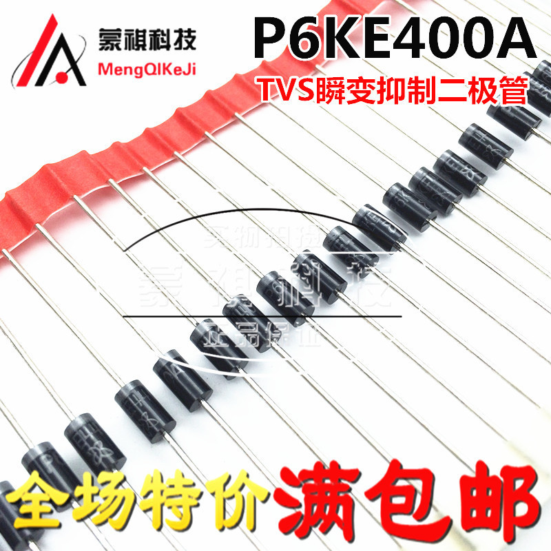P6KE400A TVS Một Chiều Mới Thay Đổi Tức Thì Diode In-Line DO-15 Niêm Phong Nhựa Có Thể Bắn Trực Tiếp