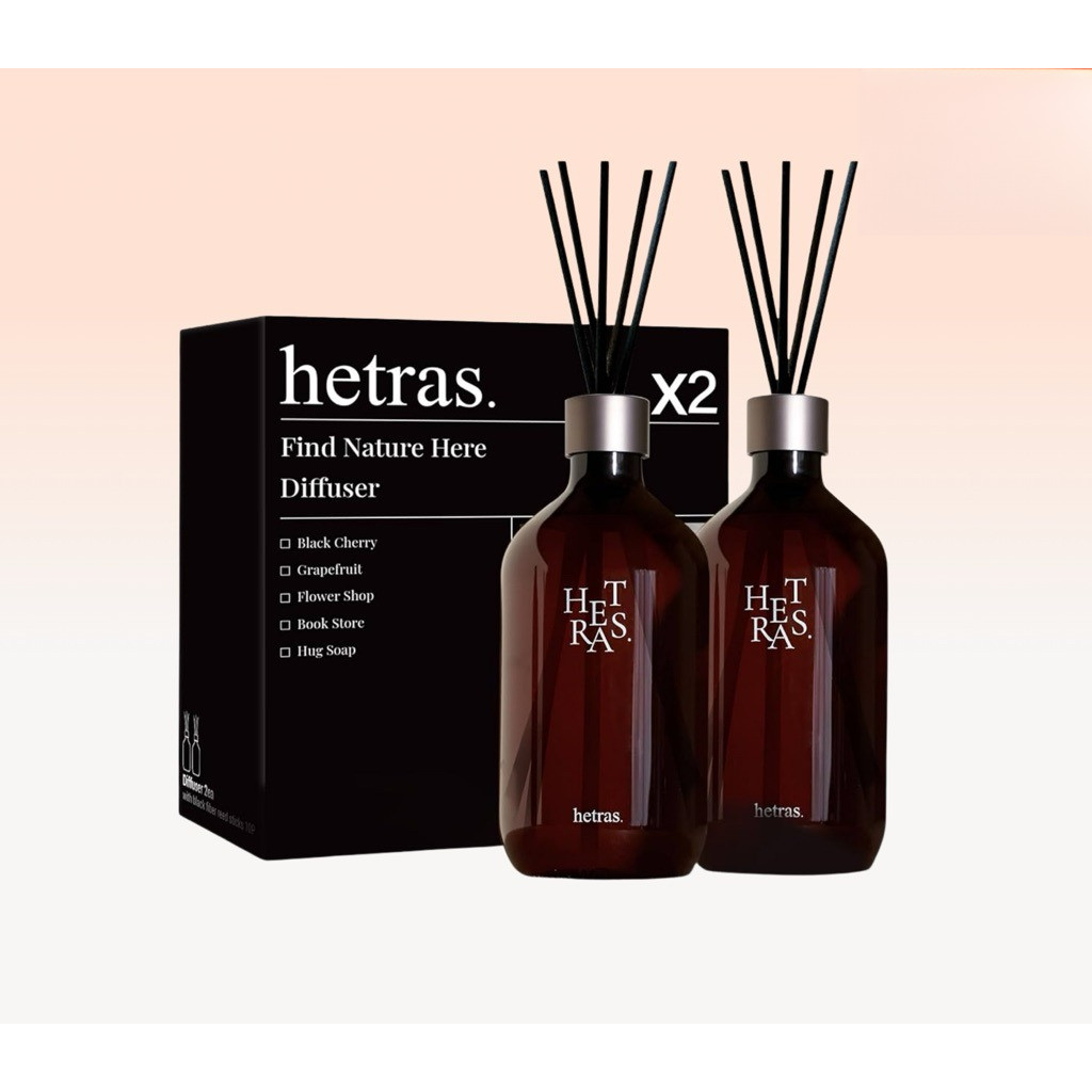 Set 2 tinh dầu thơm phòng HETRAS Premium Diffuser