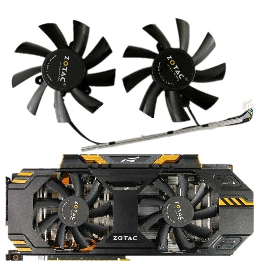 Quạt Card đồ họa Sotai GTX760 660Ti 2GD5 OC chính hãng hoàn toàn mới có dải nhôm Kiểm soát nhiệt độ 