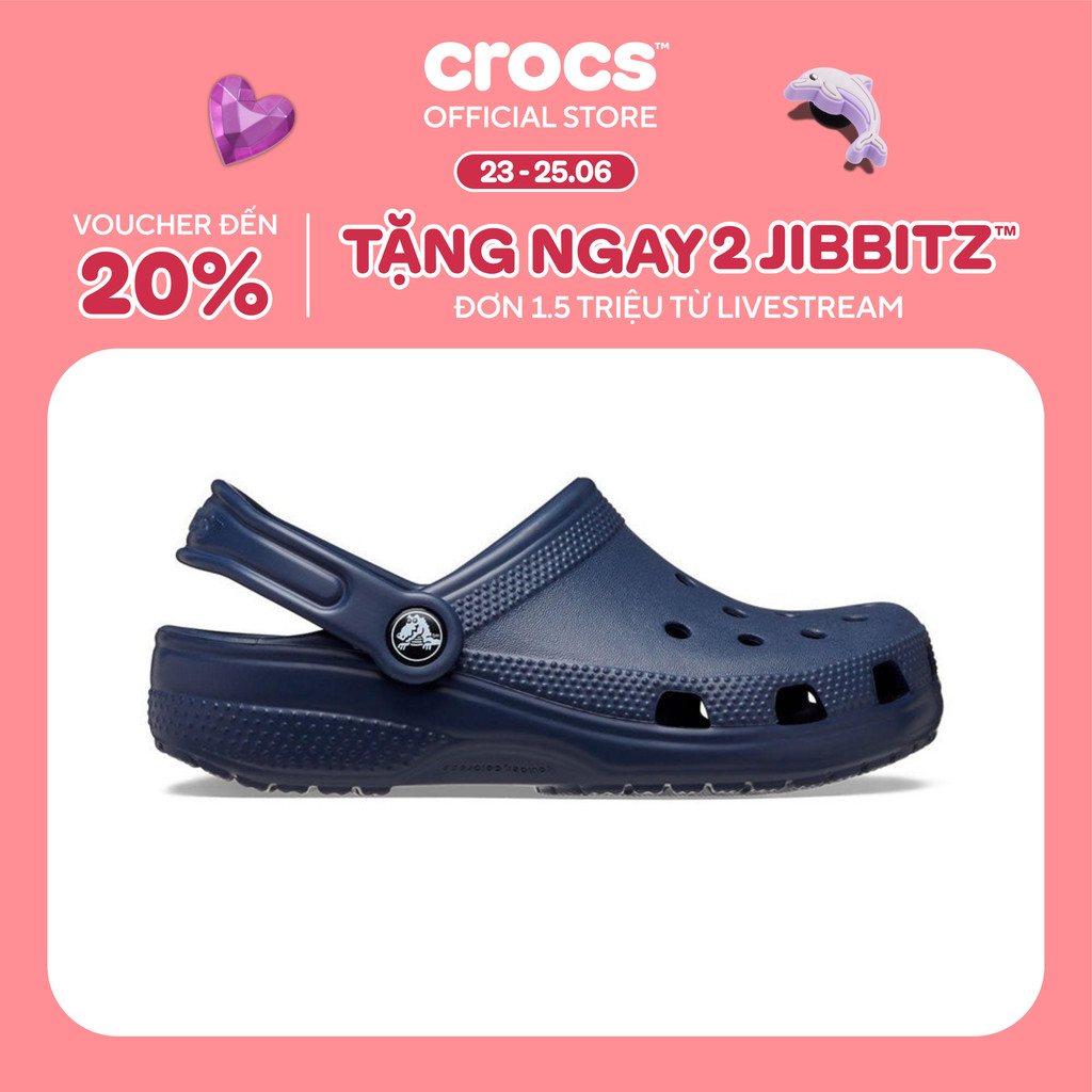 Giày Clog Trẻ Em Crocs Classic - Navy - 206991-410