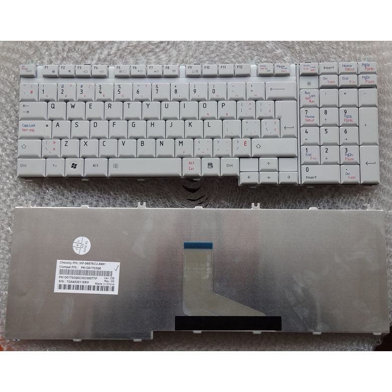 Bàn phím máy tính xách tay TOSHIBA TOSHIBA P200 P300 L500 L550 A500