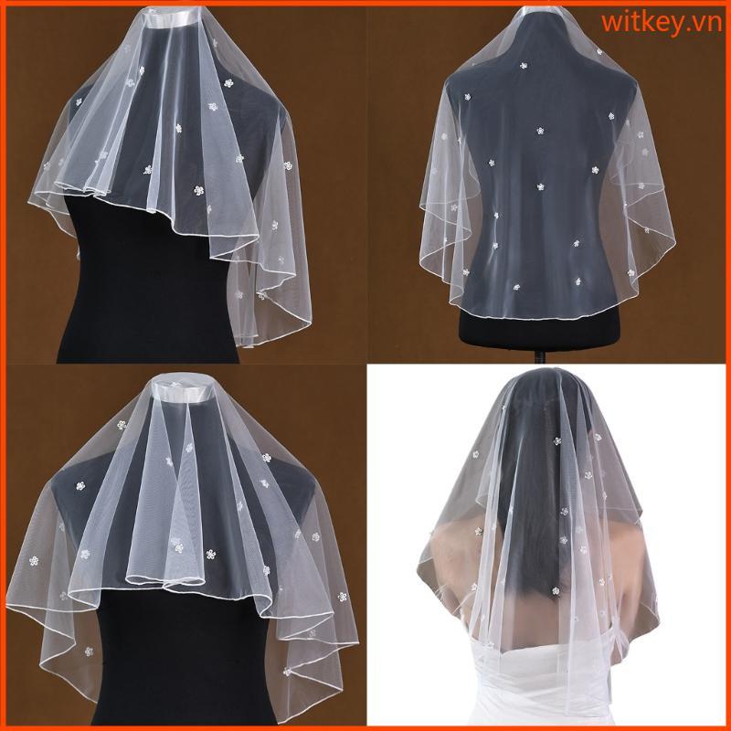 WIT Wedding Veil Bridal Veil Bride To Be Bridal Tắm Cưới Sheer Veil