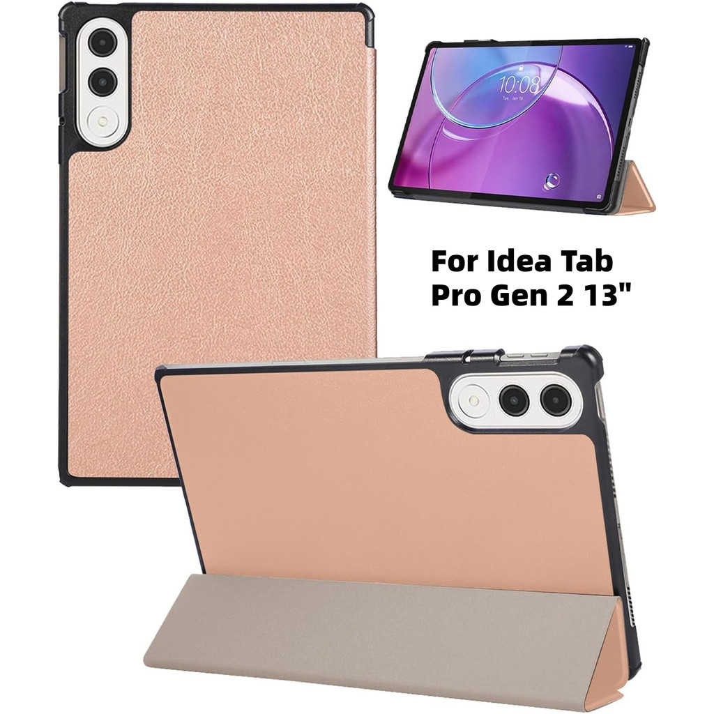 Ốp Lưng Cho Lenovo Idea Tab Pro Gen 2 Máy Tính Bảng 13 Inch, Da PU + Vỏ PC Có Đế Gấp Vỏ Bảo Vệ Chống