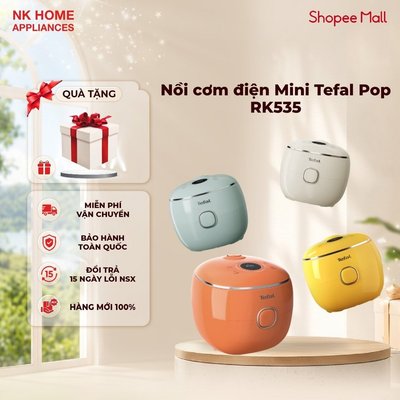 Nồi cơm điện tử Mini Tefal Pop 0.7L RK535 | RK5354Y0 | RK535AY0 | RK535TY0 | RK5352Y0 - BH 24 tháng