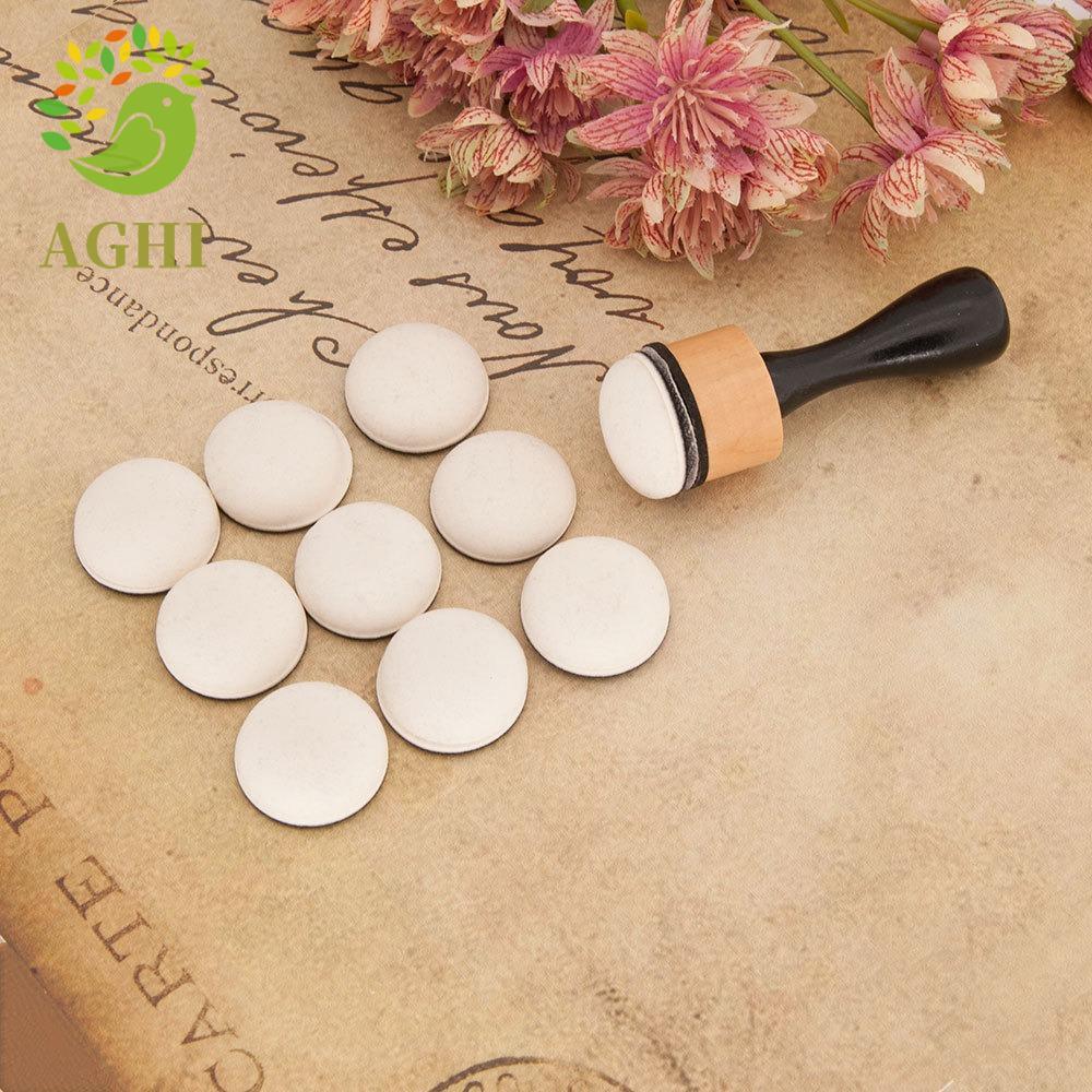 BLAZELINK Flat Domed Foam Refills Tool, DIY Scrapbooking Domed Mini Ink Paints Mixing Blending Tools