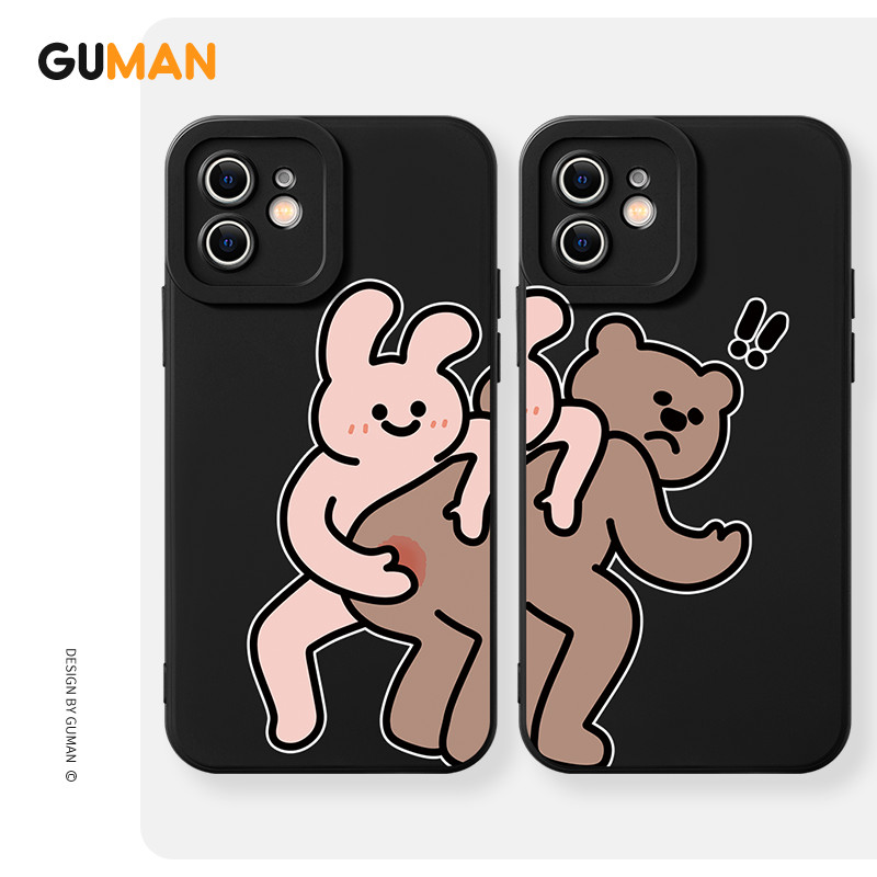 GUMAN Ốp lưng nam nữ cặp đôi dễ thương đẹp hoạt hình độc lạ ngộ nghĩnh hình bựa hài hước chống sốc c
