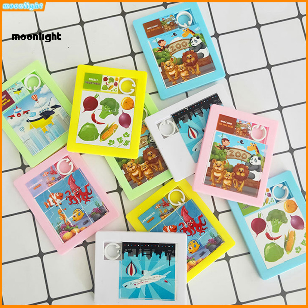 [MO] 3 Câu đố họa tiết trượt Phối hợp tay mắt Phụ kiện không cần Burrs Brain Teaser Slide Puzzle cho