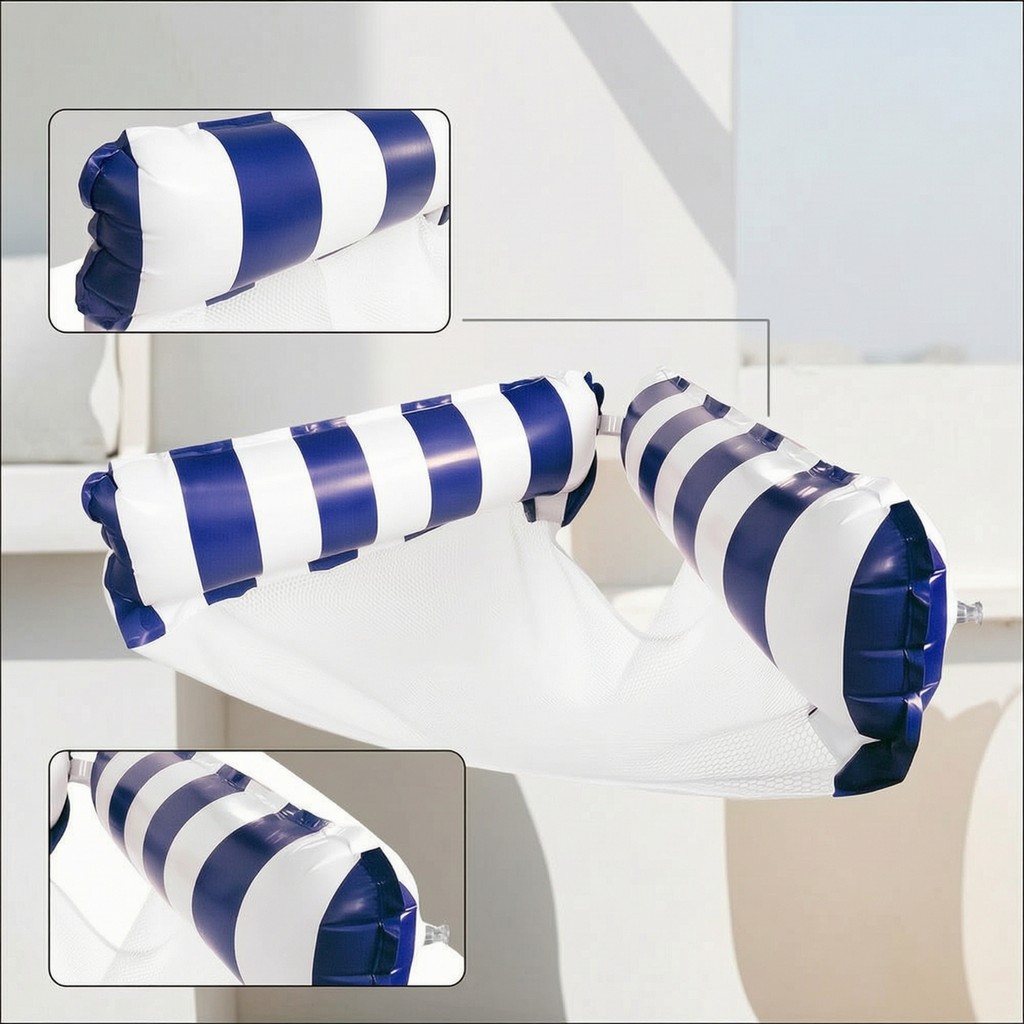 Phòng chờ hồ bơi có ghế lưới có thể gập lại Bể bơi bơm hơi Lounger Lounger Lounger Thoải mái Dễ sử d