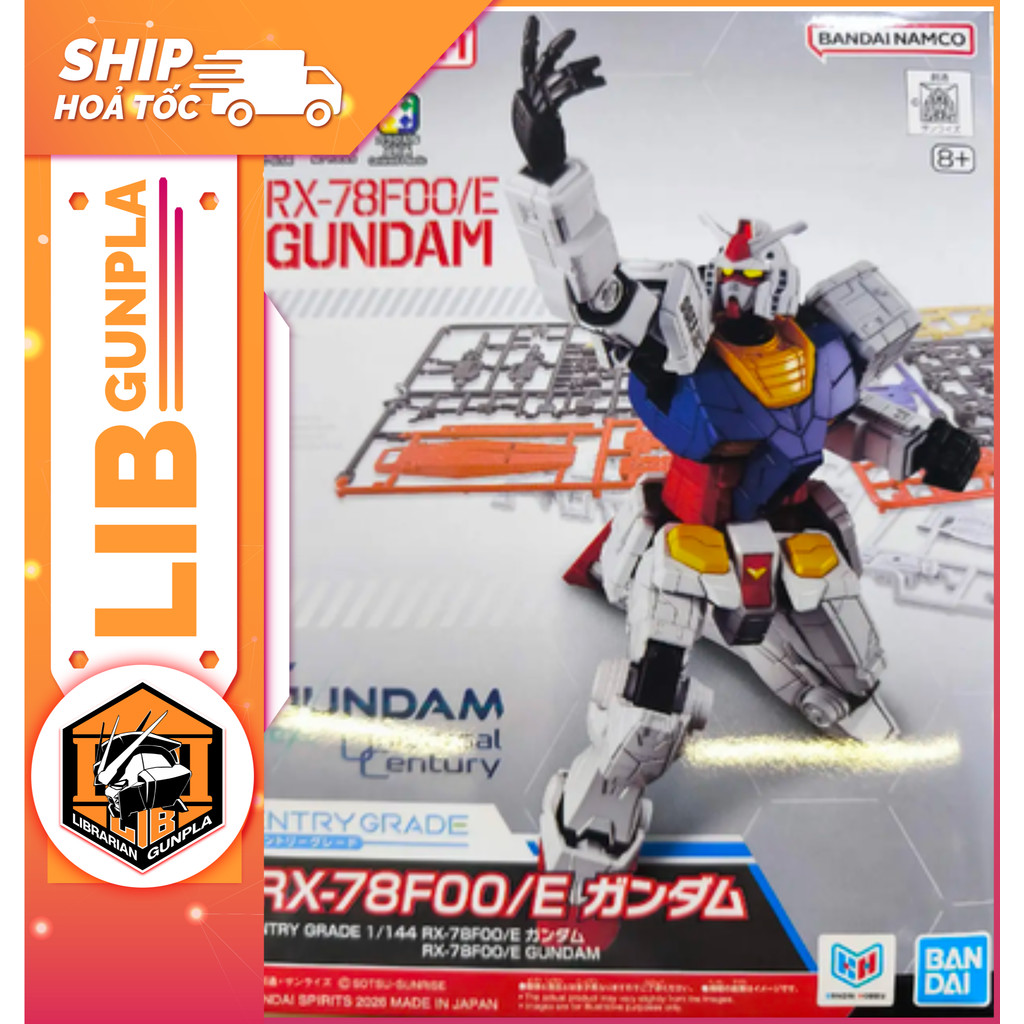 Mô hình lắp ráp Bandai Entry Grade 1/144 - EXPO2025 - RX-78F00/E Gundam