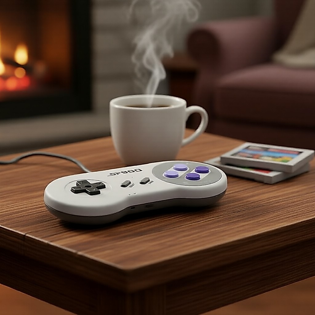 Tay cầm chơi game không dây 16 bit kiểu Retro cho SNES/SFC/FC, máy chơi game cắm là chạy HDMI