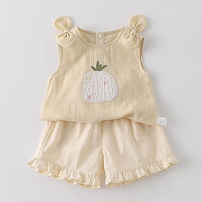 Baby Split Set, Baby Girl's Vest, Pants, Super Nice Clothes, Two-piece Set For Children