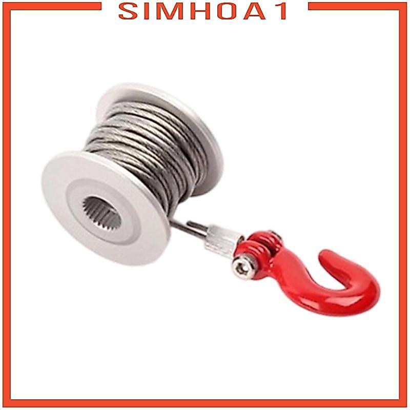 RC Servo Tời Bánh Xe 25T Tời Kim Loại Lắp Đặt Dễ Dàng 190 cm Dây Thép Tời Cuộn Bộ Có Móc RC Phần Cho
