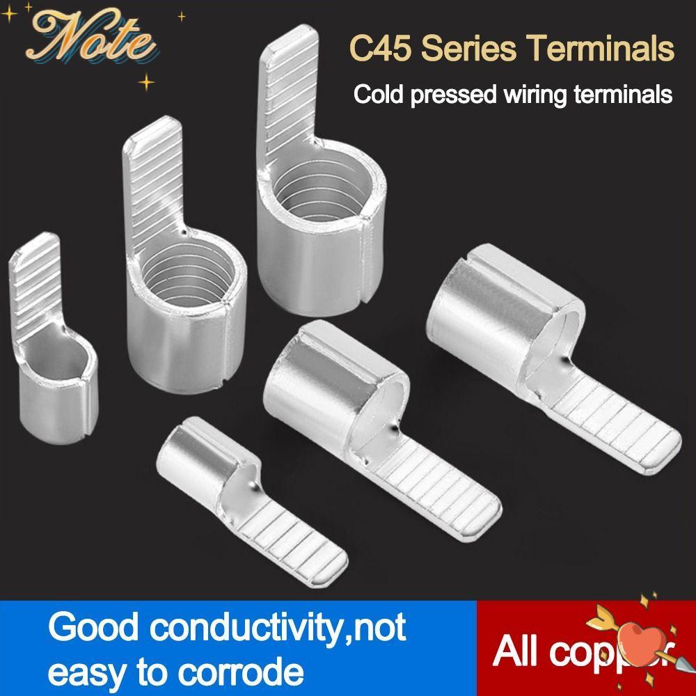 NOTE1 C45 Contact Pin, Thiết bị đầu cuối C45 mạ thiếc bằng đồng hình chốt, Dây cáp nối hàn đồng Lug 