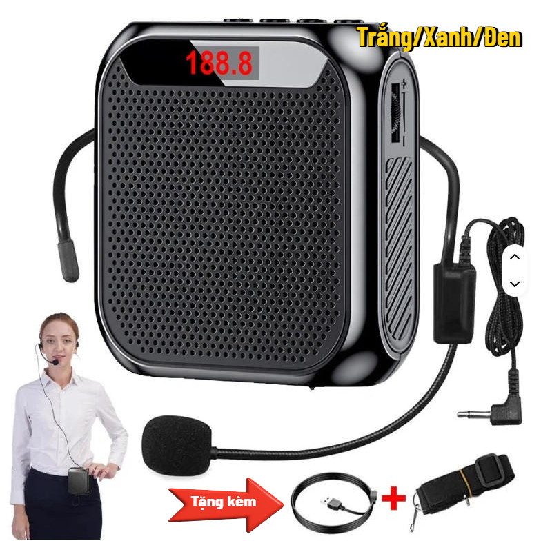 Loa Trợ Giảng Hi Fi S-17 Công Suất Lớn Pin Trâu,Mic Nhạy, Lọc Ồn TốtThẻ  Có Micro Kèm Cho Giáo Viên