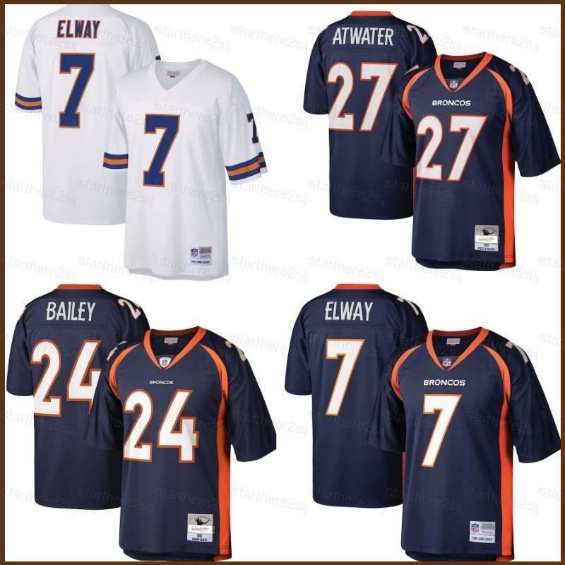 NFL Denver Broncos Áo Thun Retro Elway Bailey Atwater - Unisex Plus Kích Cỡ
