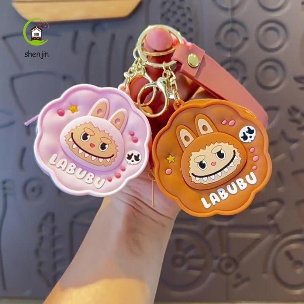 Móc khóa búp bê SHENJIN, Ví đựng tiền xu búp bê silicon, Quà tặng trang sức sáng tạo Ins Craft Cooki