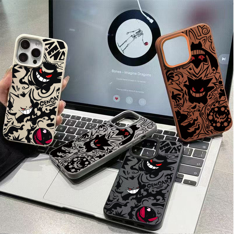 Anime Nhật Bản Bỏ Túi Quái Vật Pokemon Gengar Ốp Lưng Điện Thoại iPhone 14 Plus 13 12 Pro Max Sang T