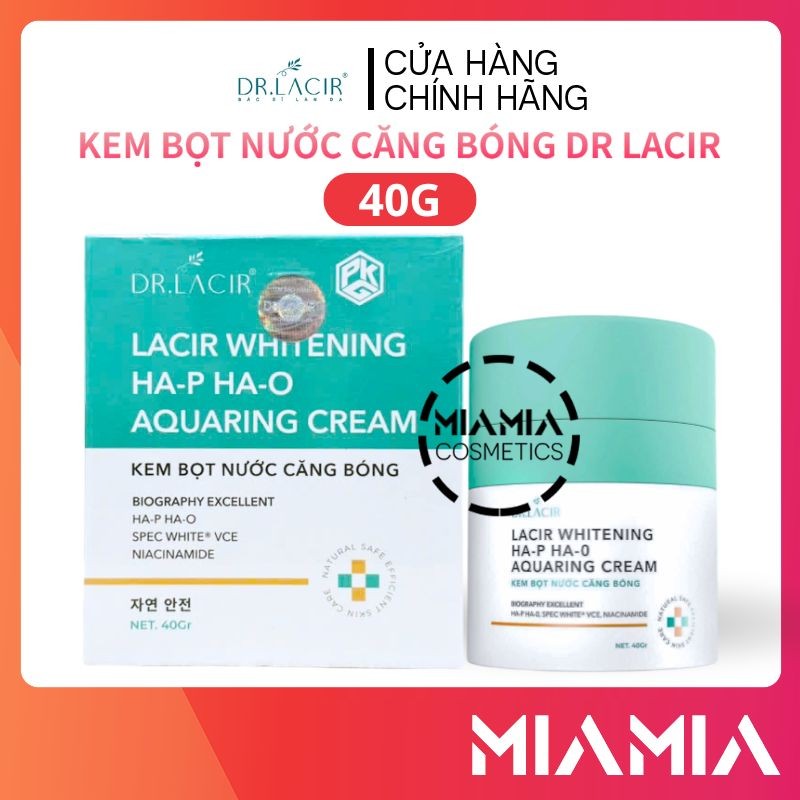 Kem Bọt Nước Căng Bóng Dr Lacir Ban Đêm 40g Chính Hãng - Miamia
