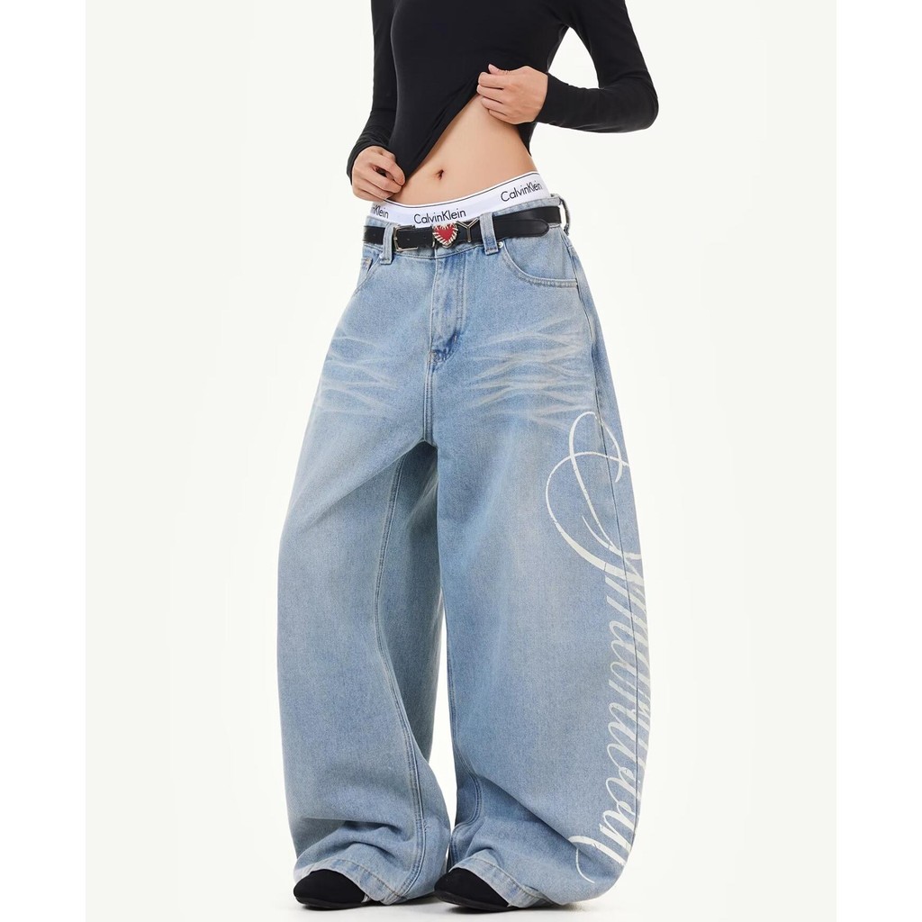 Quần Jean Nam TIANLESIWEI - Phong Cách Retro Mỹ, Dáng Rộng Đơn Giản, Lấy Cảm Hứng Từ Nhật Bản | BigBuy360 - bigbuy360.vn