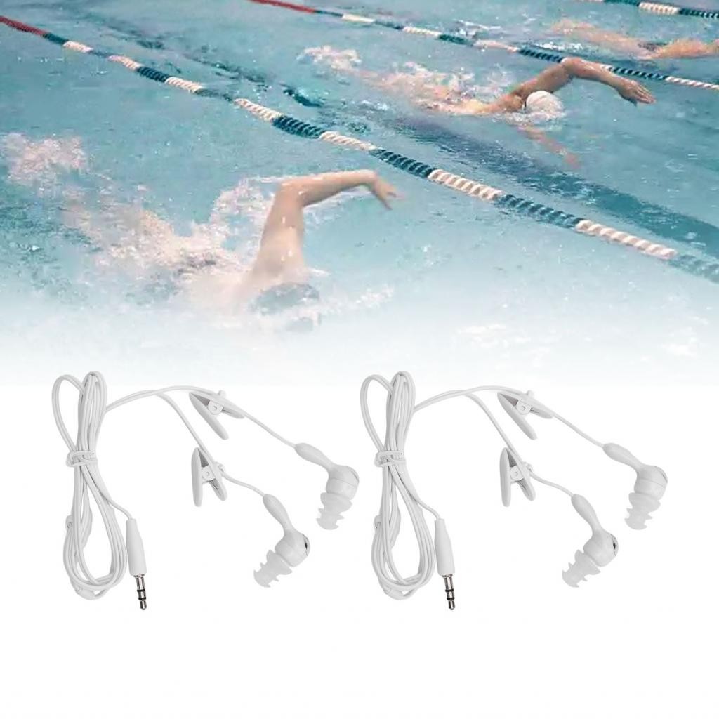 1buycart Thể Thao Tai Nghe Có Dây IP68 Chống Thấm Nước Âm Thanh Chất Lượng Rõ Ràng Tai Nghe 3.5 Mm T