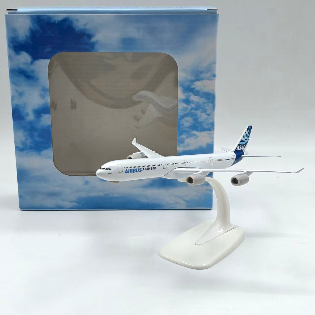 Air Guest A340-600 Nguyên mẫu có bánh xe Mô phỏng 20cm Hợp kim hoàn thiện Mô hình sản phẩm Bộ sưu tậ