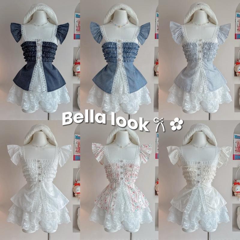 Quần ren dây đeo Spaghetti Bella look (Bán riêng)