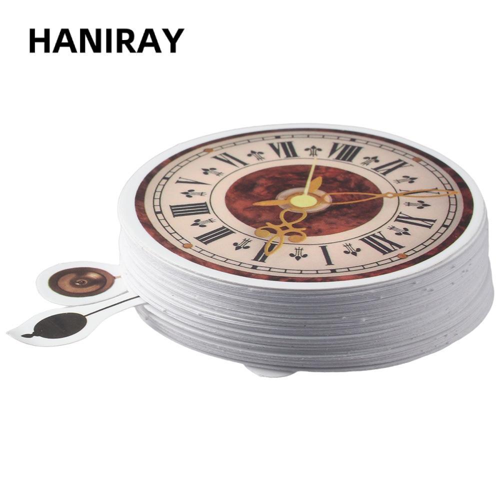 Nhãn dán HANIRAY 100 CÁI, Nhãn dán đồng hồ nhiều màu PVC, Nhãn dán trang trí phòng DIY
