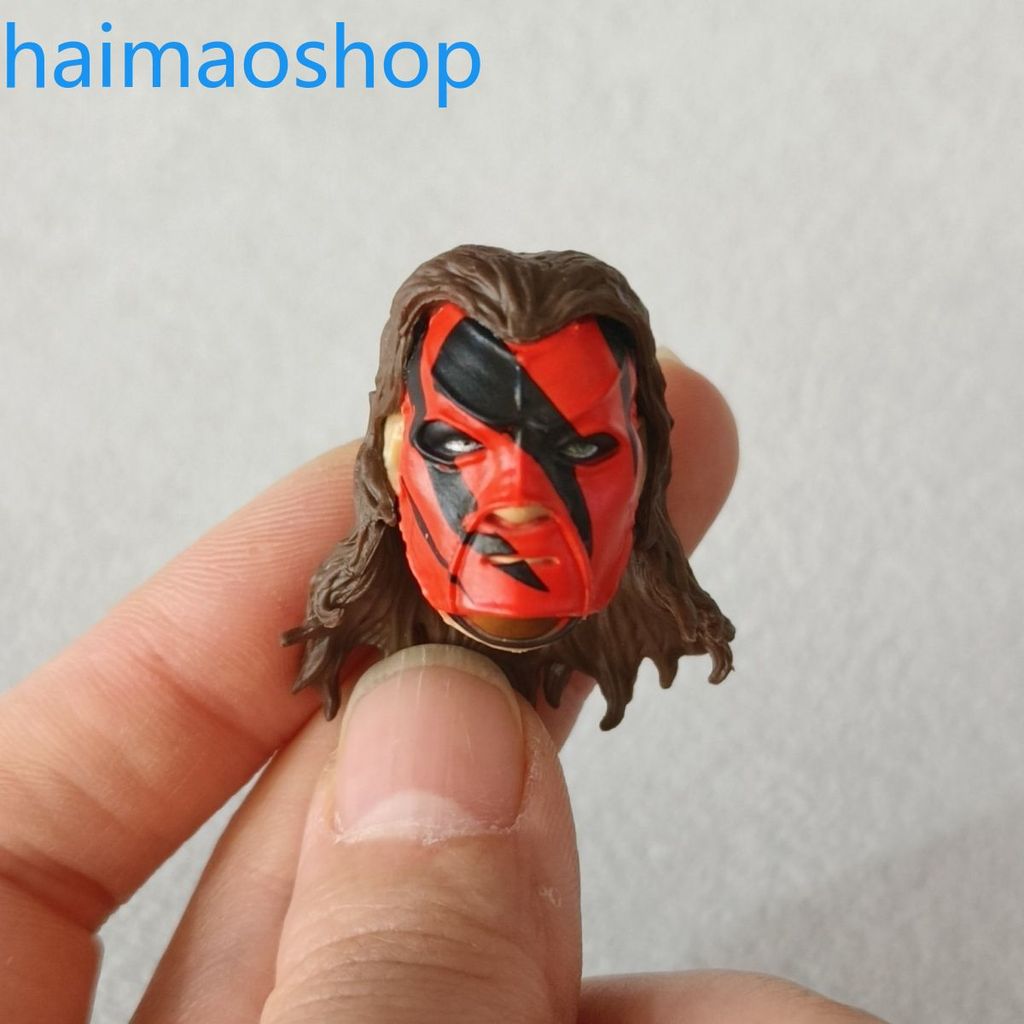 20cm WWE Huyền Thoại Wrestler "Quỷ Đỏ" Kane (Kane) Nhân Vật Hành Động Phụ Kiện Đầu Khắc