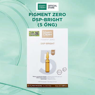 Hộp 5 ống Ampoule Dưỡng Sáng Da, Giảm Đốm Sắc Tố - MartiDerm Pigment Zero DSP Bright (5 ống x 2ml)