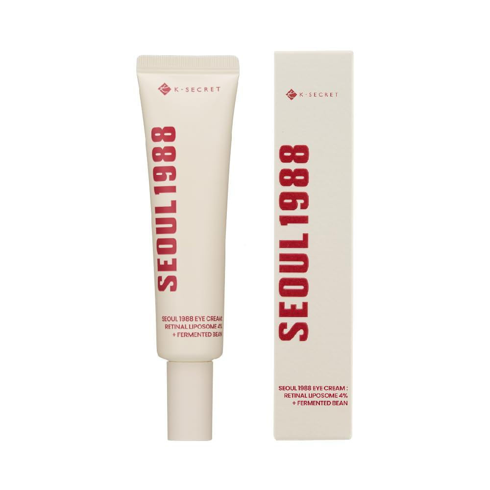 Kem dưỡng mắt KSECRET SEOUL 1988: Chứa 4% Retinol Mỡ + Đậu lên men, Da dưỡng ẩm, Chống nhăn chống lã