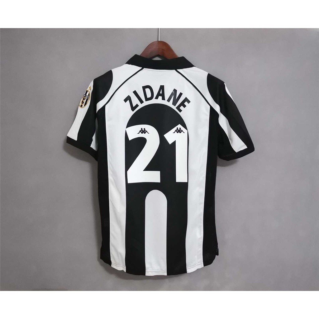 Áo Retro 97-98 Juventus ZIDANE DEL PIERO Nhà Nhà Bóng Đá Jersey Tùy Chỉnh Áo Thun