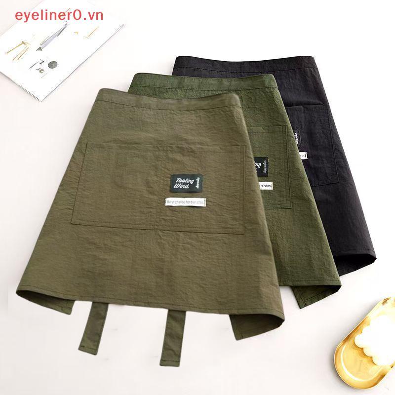 Tạp dề vải Canvas nhà bếp EY & HG 1 mảnh Tạp dề phục vụ nhà hàng nữ Tạp dề có dây thắt lưng mở rộng 