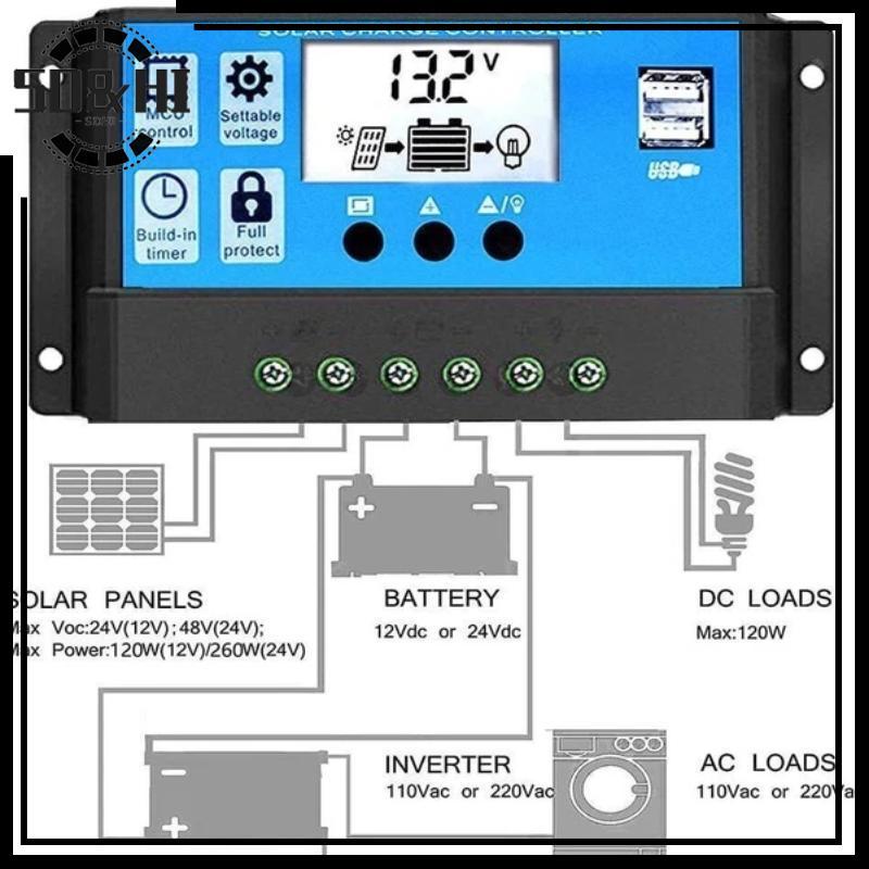 [SD & HI] Bộ điều khiển sạc năng lượng mặt trời Bảng điều khiển năng lượng mặt trời 10A / 30A Bộ điề