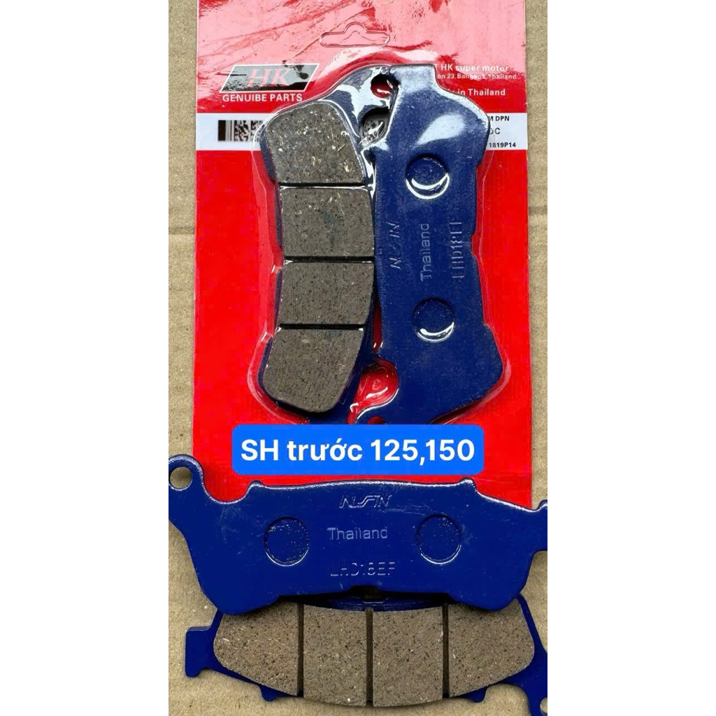 Má phanh đĩa trước , sau cho xe SH 125/150 CBS . Má phanh đĩa Nisin cao cấp