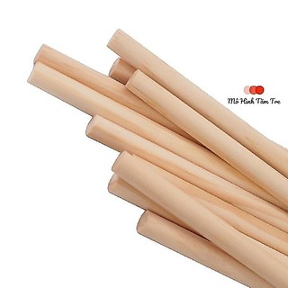 Thanh gỗ thông tròn phi 1cm (dài 5cm -120cm) làm rèm macrame, trang trí handmade