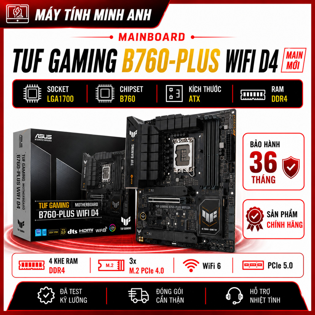 Mainboard H610, B760M - ASUS, MSI | Bảo Hành 36 Tháng
