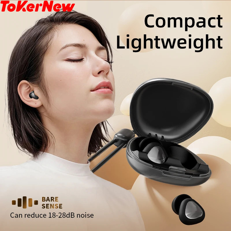 ToKerNew Y37 Silicone Ear Plugs for Sleeping 25dB Noise Cancelling Hearing Protection Reusable Earpl