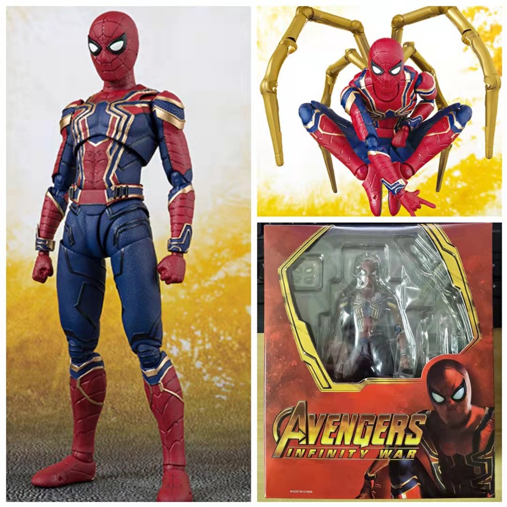 SHF Spiderman Hand-Made Joint Action Đồ chơi mô hình Anime Avengers