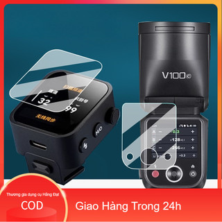 [COD] Miếng dán kính cường lực，Kính cường lực cho flash Godox V100，Chống thấm nước và dầu，Độ sáng cao