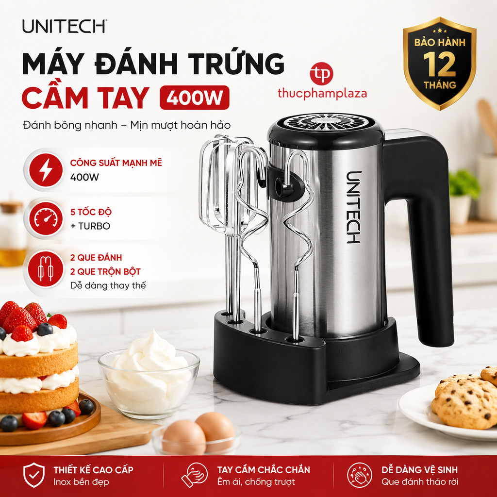 Máy Đánh Trứng Cầm Tay Unitech 400W
