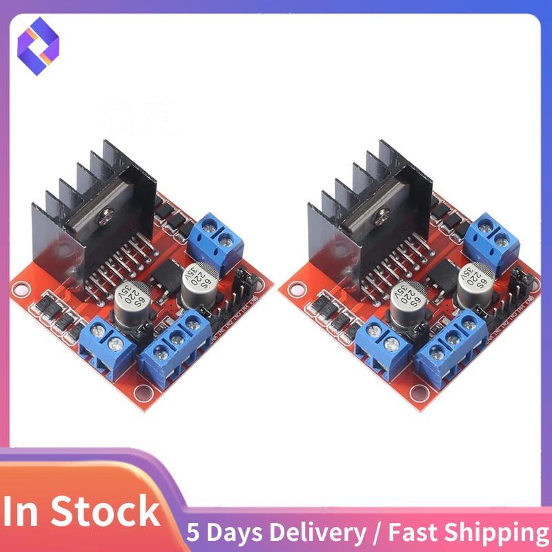 2 Gói L298N Mô-đun bảng điều khiển ổ đĩa động cơ Dual H Bridge DC Stepper cho các dự án điện Robot ô
