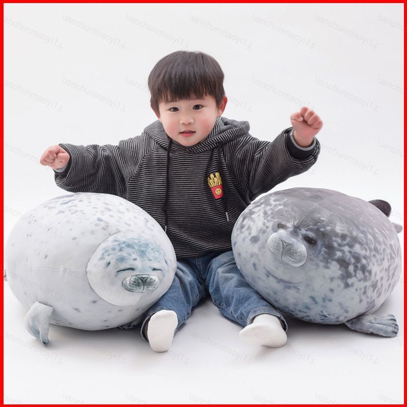 DC1 Nhật Bản Osaka Phổ Biến Thực Tế Spotted Seal Plushie Gối Viral Mũm mĩm Seal Đồ Chơi Nhồi Bông Qu