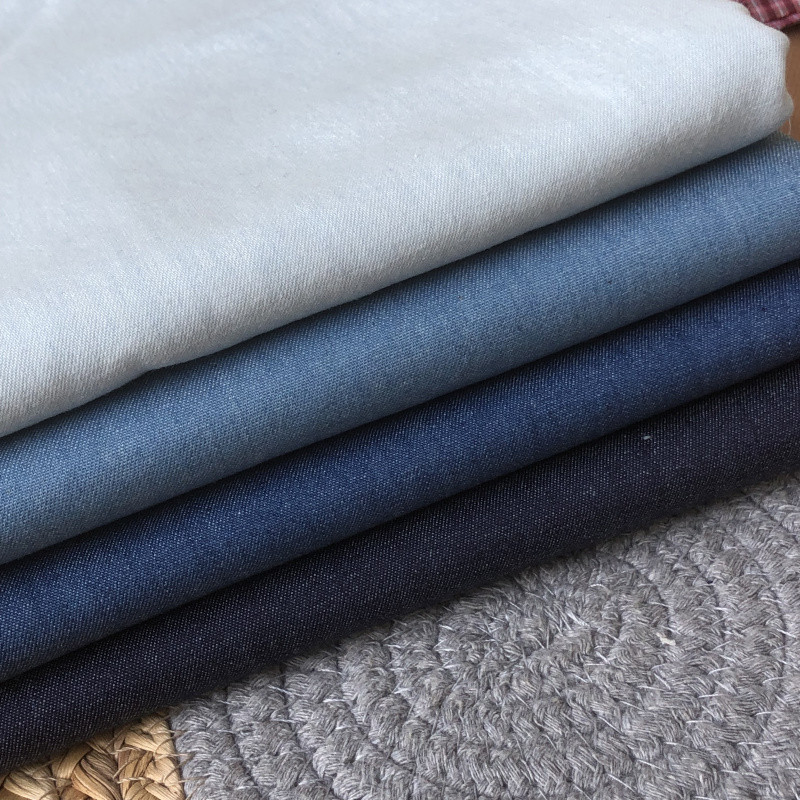 Búp Bê DIY Quần Áo Làm Búp Bê Quần Áo Vải Cotton Cotton Vải Cotton Giặt Mỏng Vải Denim 6.5 Yuan 50 *
