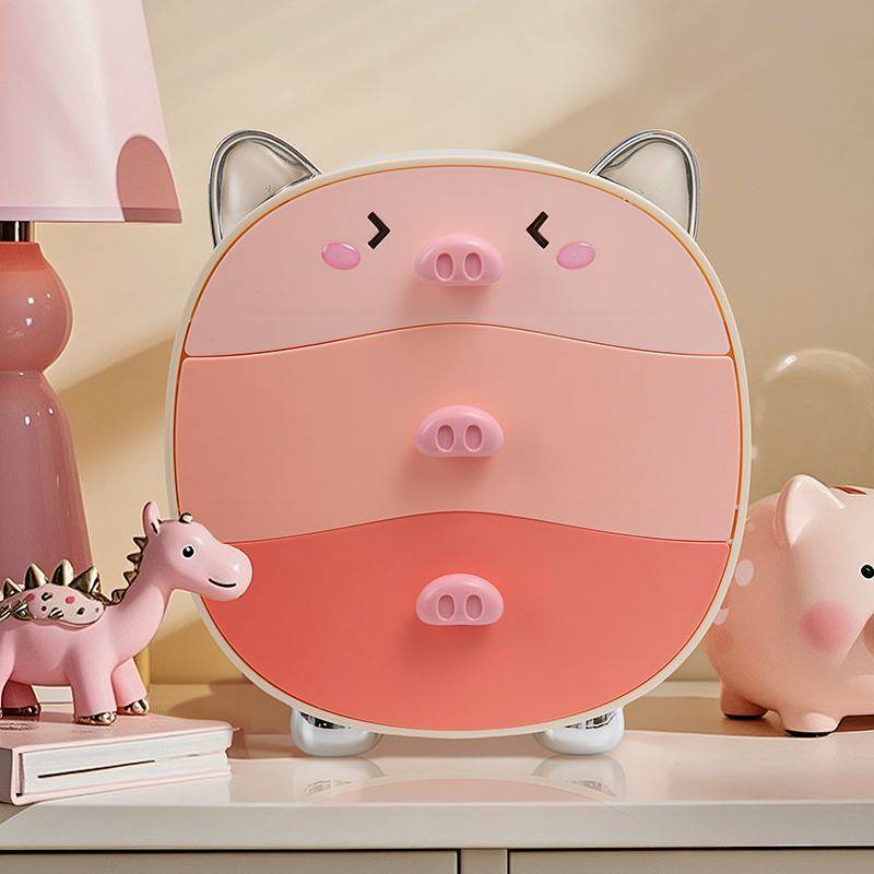 Dopamine Desktop Storage Box Large Capacity Pull-out Cosmetics Storage Box Stationery Sundries Multi